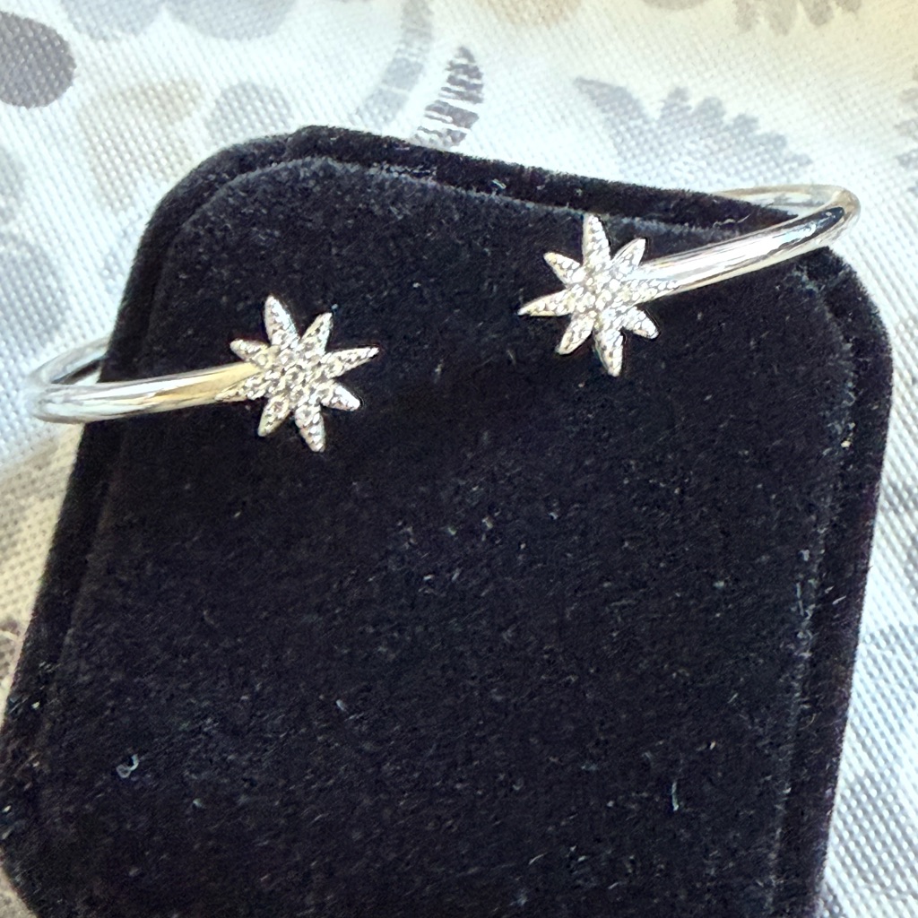 Sterling Silver 925 Starburst Design Bracelet